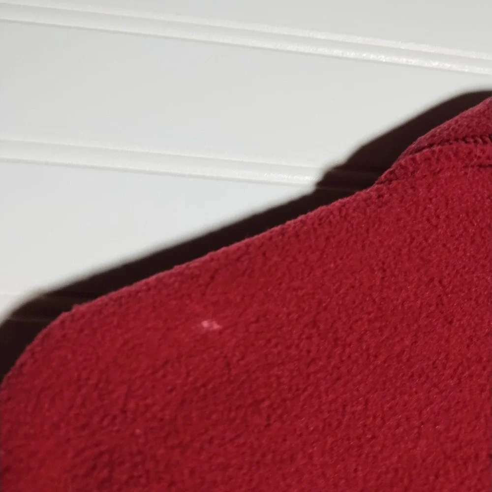 The North Face 1/4 Zip Fleece Pullover Maroon Zippered Chest‎ Pocket Men's Xlg